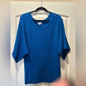 Joseph A Women’s Vibrant Cobalt Blue Knit Sweater.  Size X-Large.